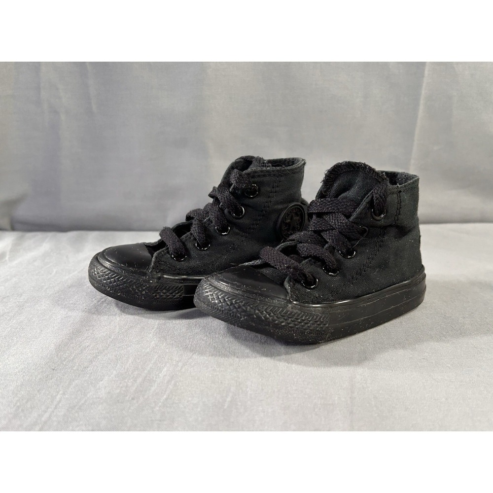 Converse Chuck Taylor All Star Hi Infants Shoes Size 5 Baby Black Monochrome